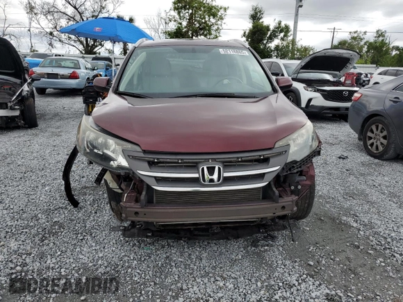 2012 Honda CR-V EX-L with VIN 5J6RM3H78CL042752, listed as a Copart auction lot 52116865 with 74,281 mi miles and Salvage Title. Bid and sale history available at carsss.com. Image 5.