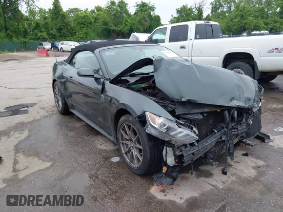 2015 Ford Mustang EcoBoost Premium with VIN 1FATP8UH0F5392745, listed as a IAAI auction lot 42268895 with 97,366 mi miles and . Bid and sale history available at DreamBid. Image 1.