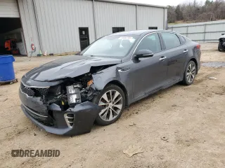 2017 Kia Optima SX with VIN 5XXGW4L23HG142659, listed as a Copart auction lot 44460755 with 0 mi miles and Salvage Title. Bid and sale history available at carsss.com. Image 1.