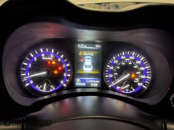 2014 Infiniti Q50 Sport with VIN JN1BV7AP7EM689505, listed as a IAAI auction lot 42172352 with 133,824 mi miles and . Bid and sale history available at DreamBid. Image 7.