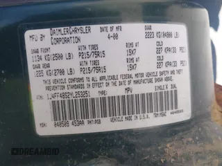 2000 Jeep Cherokee z VIN 1J4FF48S2YL253251, wystawiony jako IAAI lot #42243268 z przebiegiem 154 136 mil mil oraz . Historia ofert i sprzedaży dostępna na DreamBid. Obrazek 9.