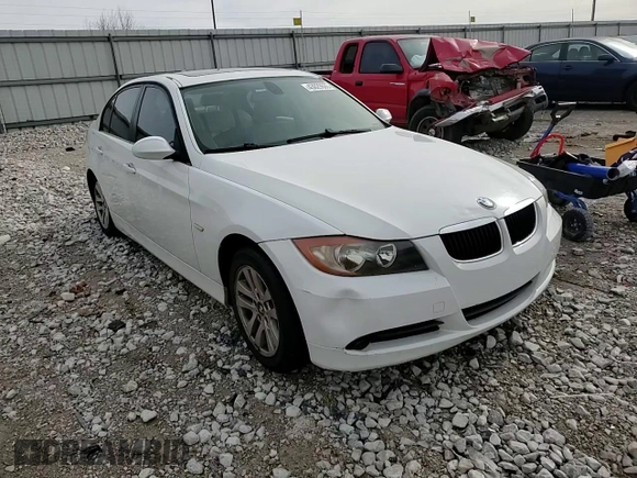 2007 BMW 3 Series 328i with VIN WBAVA33537PG49627, listed as a Copart auction lot 43029665 with 131,062 mi miles and Salvage Title. Bid and sale history available at carsss.com. Image 10.