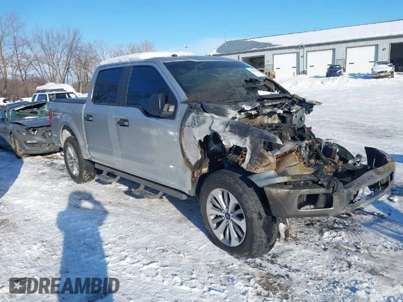 2018 Ford F-150 XL with VIN 1FTEW1E52JFA65400, listed as a IAAI auction lot 41280094 with 1 mi miles. Bid and sale history available at carsss.com. Image 1.