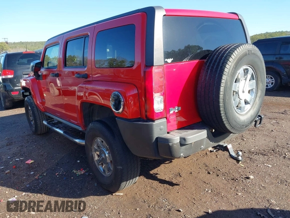 2008 Hummer H3 with VIN 5GTEN13E688123408, listed as a IAAI auction lot 41463058 with 189,430 mi miles. Bid and sale history available at carsss.com. Image 3.