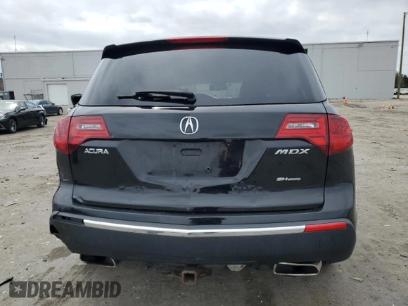 2010 Acura MDX with VIN 2HNYD2H27AH504075, listed as a Copart auction lot 51822935 with 174,471 mi miles and Salvage Title. Bid and sale history available at carsss.com. Image 6.