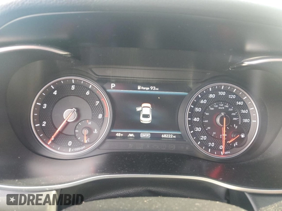 2020 Genesis G70 2.0T with VIN KMTG44LA8LU045281, listed as a Copart auction lot 88885995 with 68,222 mi miles and Salvage title. Bid and sale history available at DreamBid. Image 9.
