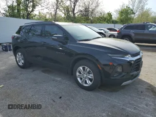 2020 Chevrolet Blazer LT with VIN 3GNKBHRS1LS592633, listed as a Copart auction lot 53729615 with 77,694 mi miles and Salvage title. Bid and sale history available at DreamBid. Image 4.