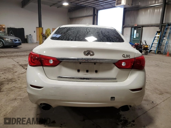 2017 Infiniti Q50 Signature Edition with VIN JN1EV7AP8HM742195, listed as a Copart auction lot 85845844 with 129,570 mi miles and Salvage title. Bid and sale history available at DreamBid. Image 6.