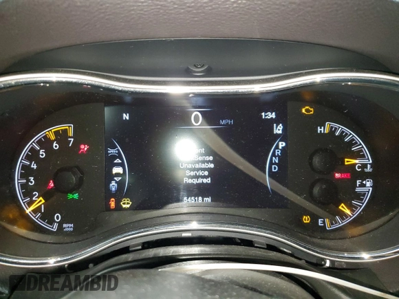 2019 Jeep Grand Cherokee Trailhawk with VIN 1C4RJFLT6KC849550, listed as a Copart auction lot 84006364 with 54,518 mi miles and Salvage title. Bid and sale history available at DreamBid. Image 9.