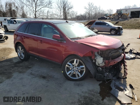 2013 Ford Edge Limited with VIN 2FMDK4KC4DBC21143, listed as a Copart auction lot 49059265 with 148,843 mi miles and Salvage Title. Bid and sale history available at carsss.com. Image 4.