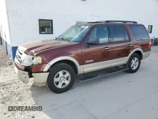 2008 Ford Expedition Eddie Bauer с VIN 1FMFU18528LA50148, выставлен на аукционе Copart как лот 47423855 с пробегом 258 089 миль миль и Списание • Salvage title. История ставок и продаж доступна на DreamBid. Изображение 1.