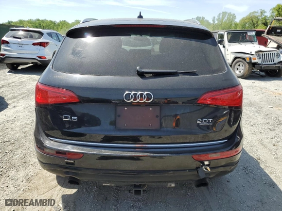 2015 Audi Q5 Premium Plus with VIN WA1LFAFP4FA095178, listed as a Copart auction lot 53793535 with 0 mi miles and Clean Title. Bid and sale history available at carsss.com. Image 6.
