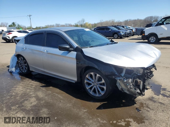 2014 Honda Accord Sport with VIN 1HGCR2F54EA050498, listed as a Copart auction lot 53461485 with 171,200 mi miles and Salvage Title. Bid and sale history available at DreamBid. Image 4.