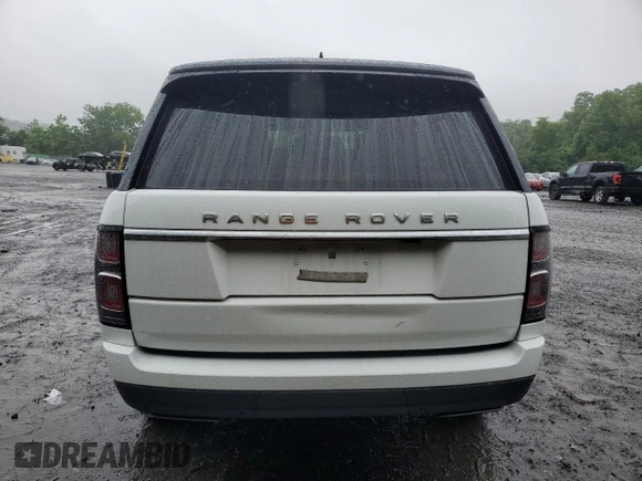 2018 Land Rover Range Rover HSE with VIN SALGS2SV3JA388696, listed as a Copart auction lot 60896105 with 57,951 mi miles and Salvage title. Bid and sale history available at DreamBid. Image 6.