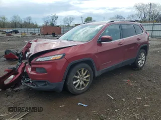 2014 Jeep Cherokee Limited with VIN 1C4PJLDB9EW262483, listed as a Copart auction lot 54376075 with 151,405 mi miles and Salvage title. Bid and sale history available at DreamBid. Image 1.