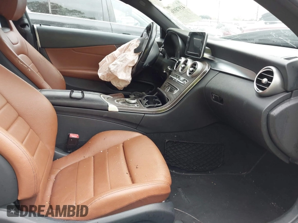 2017 Mercedes-Benz C C 300 with VIN WDDWJ4JB6HF401498, listed as a IAAI auction lot 41978936 with 95,197 mi miles. Bid and sale history available at carsss.com. Image 5.