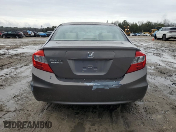 2012 Honda Civic LX с VIN 19XFB2F51CE094632, выставлен на аукционе Copart как лот 45150315 с пробегом 87 750 миль миль и Списание • Salvage title. История ставок и продаж доступна на DreamBid. Изображение 6.
