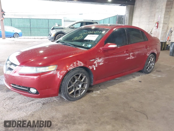 2008 Acura TL Type-S with VIN 19UUA76568A006368, listed as a IAAI auction lot 42026607 with 242,152 mi miles. Bid and sale history available at carsss.com. Image 2.