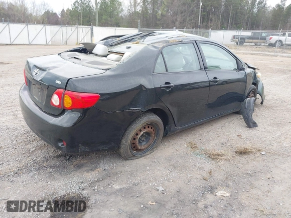 2009 Toyota Corolla with VIN 1NXBU40E69Z027673, listed as a IAAI auction lot 41882106 with 168,313 mi miles. Bid and sale history available at carsss.com. Image 4.