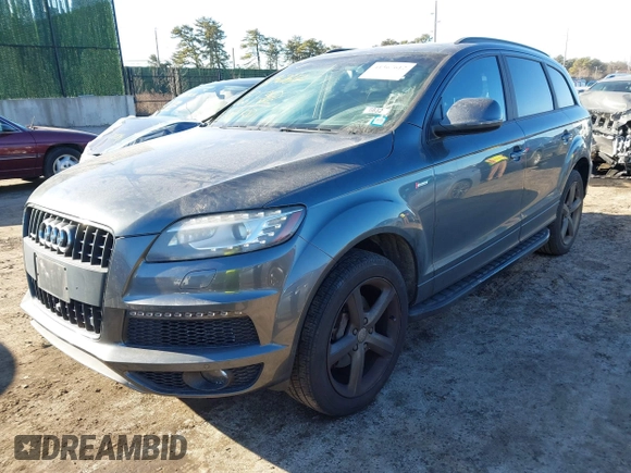 2015 Audi Q7 3.0T S line Prestige with VIN WA1DGAFEXFD001724, listed as a IAAI auction lot 41367612 with 57,066 mi miles. Bid and sale history available at carsss.com. Image 17.