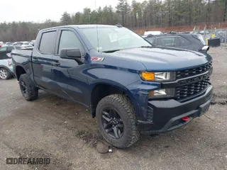 2019 Chevrolet Silverado 1500 Custom Trail Boss with VIN 1GCPYCEH6KZ400716, listed as a IAAI auction lot 41919009 with 57,091 mi miles. Bid and sale history available at carsss.com. Image 1.