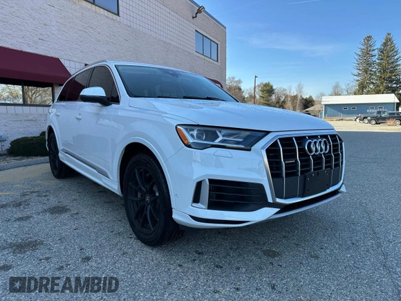 2020 Audi Q7 Premium Plus with VIN WA1LXAF74LD005065, listed as a Copart auction lot 52918075 with 88,978 mi miles and Clean Title. Bid and sale history available at carsss.com. Image 1.
