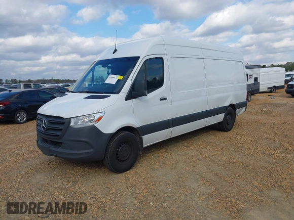 2023 Mercedes-Benz Sprinter Cargo with VIN W1Y4NCHY1PT126337, listed as a IAAI auction lot 41485671 with 93,627 mi miles. Bid and sale history available at carsss.com. Image 19.