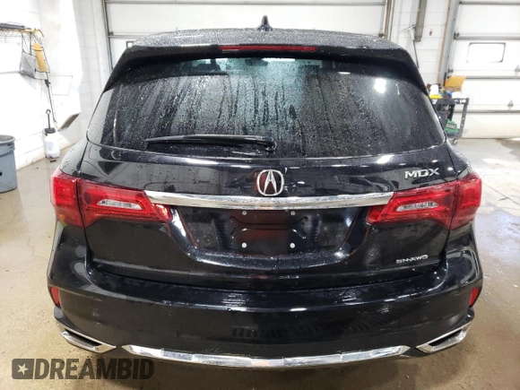 2020 Acura MDX Technology with VIN 5J8YD4H58LL009600, listed as a Copart auction lot 48809495 with 53,734 mi miles and Salvage title. Bid and sale history available at DreamBid. Image 6.