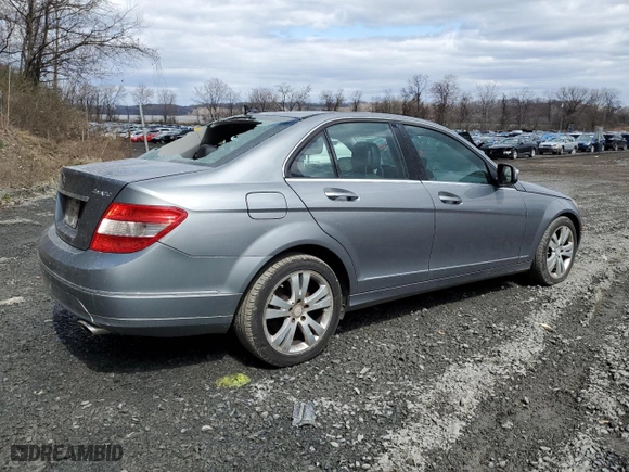 2009 Mercedes-Benz C-Class 3.0L Sport with VIN WDDGF81X99R065662, listed as a Copart auction lot 51287125 with 113,639 mi miles and Salvage Title. Bid and sale history available at carsss.com. Image 3.