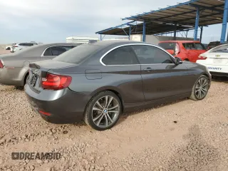 2015 BMW 2 Series 228i with VIN WBA1F5C57FV257639, listed as a Copart auction lot 86645114 with 73,094 mi miles and Salvage Title. Bid and sale history available at carsss.com. Image 3.
