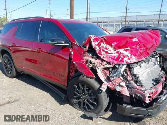 2024 Chevrolet Traverse FWD LT with VIN 1GNERGKS9RJ148567, listed as a IAAI auction lot 42233710 with 17,536 mi miles and . Bid and sale history available at DreamBid. Image 1.