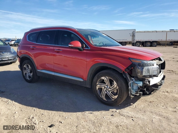 2023 Hyundai Santa Fe SEL with VIN 5NMS34AJ4PH596481, listed as a Copart auction lot 43312605 with 18,037 mi miles and Salvage Title. Bid and sale history available at carsss.com. Image 4.