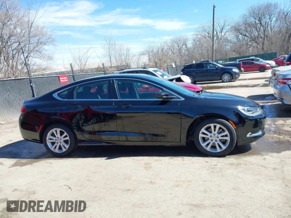 2015 Chrysler 200 Limited with VIN 1C3CCCABXFN662545, listed as a IAAI auction lot 41798590 with 76,766 mi miles. Bid and sale history available at carsss.com. Image 13.