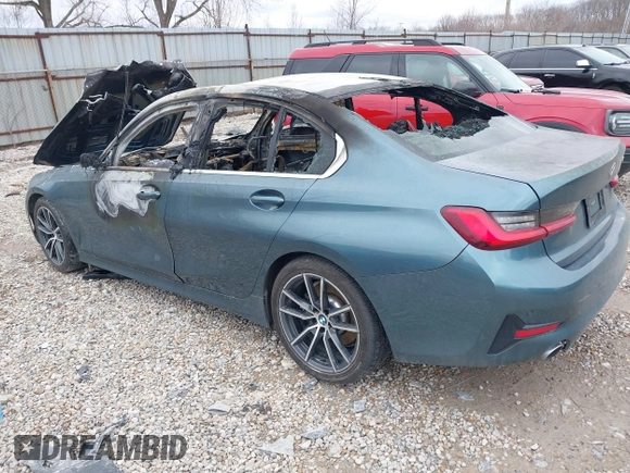 2020 BMW 3 Series 330i with VIN 3MW5R1J0XL8B12327, listed as a IAAI auction lot 41733092 with 1 mi miles. Bid and sale history available at carsss.com. Image 3.