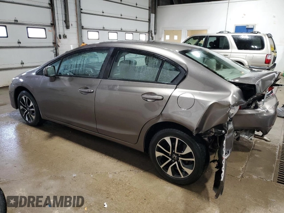 2015 Honda Civic EX z VIN 19XFB2F87FE013311, wystawiony jako Copart lot #51008855 z przebiegiem 107 471 mil mil oraz Szkoda całkowita • Salvage title. Historia ofert i sprzedaży dostępna na DreamBid. Obrazek 2.