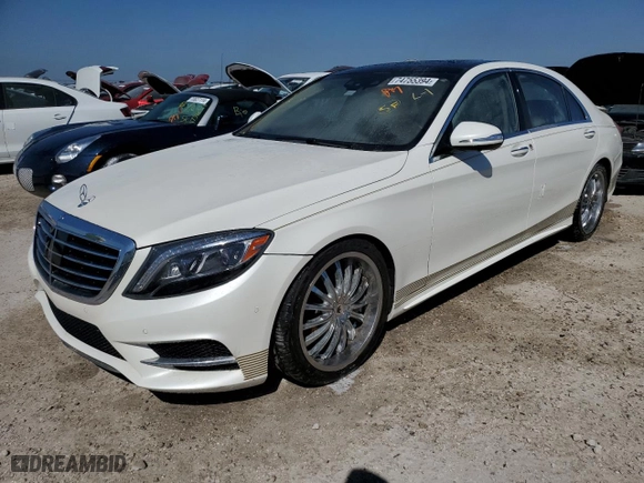 2016 Mercedes-Benz S-Class S 550 with VIN WDDUG8FB7GA234778, listed as a Copart auction lot 48263895 with 11,076 mi miles and Non Repairable. Bid and sale history available at carsss.com. Image 1.