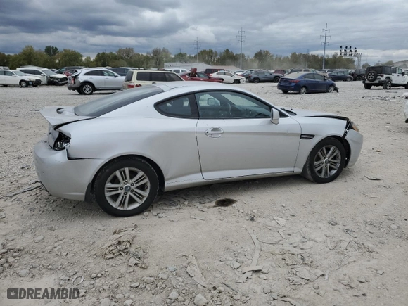 2008 Hyundai Tiburon GS with VIN KMHHM66D38U287984, listed as a Copart auction lot 76011904 with 97,261 mi miles and Salvage Title. Bid and sale history available at carsss.com. Image 3.