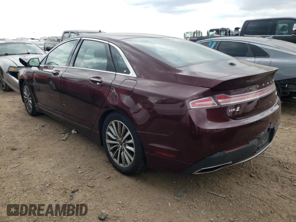 2018 Lincoln MKZ Premiere with VIN 3LN6L5B91JR611212, listed as a Copart auction lot 55393184 with 80,194 mi miles and Salvage Title. Bid and sale history available at DreamBid. Image 2.