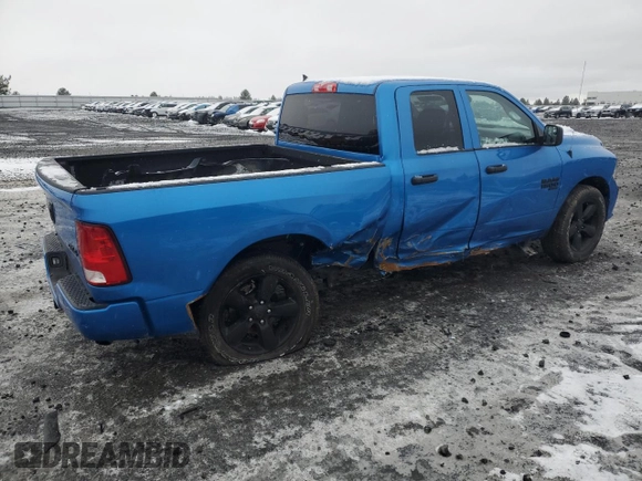 2021 Ram 1500 Tradesman with VIN 1C6RR7FG3MS573549, listed as a Copart auction lot 41591475 with 18,806 mi miles and Salvage title. Bid and sale history available at DreamBid. Image 3.