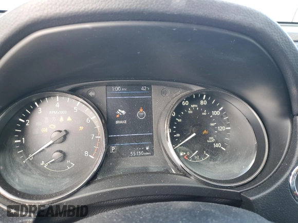 2018 Nissan Rogue S with VIN KNMAT2MT6JP614720, listed as a Copart auction lot 49544095 with 55,150 mi miles and Salvage Title. Bid and sale history available at carsss.com. Image 9.