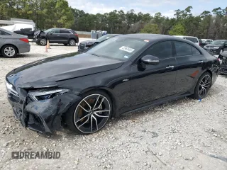 2019 Mercedes-Benz CLS with VIN WDD2J6BB8KA028431, listed as a Copart auction lot 43968965 with 91,953 mi miles and Salvage Title. Bid and sale history available at carsss.com. Image 1.