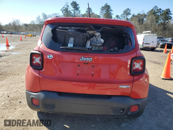 2015 Jeep Renegade Latitude with VIN ZACCJABT6FPC01492, listed as a Copart auction lot 48051185 with Not Provided miles and Salvage Title. Bid and sale history available at DreamBid. Image 6.