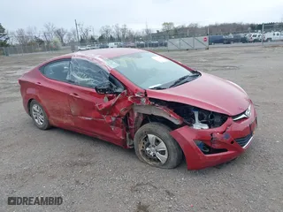 2016 Hyundai Elantra Value Edition with VIN KMHDH4AE7GU644847, listed as a IAAI auction lot 41844494 with 80,959 mi miles. Bid and sale history available at carsss.com. Image 1.