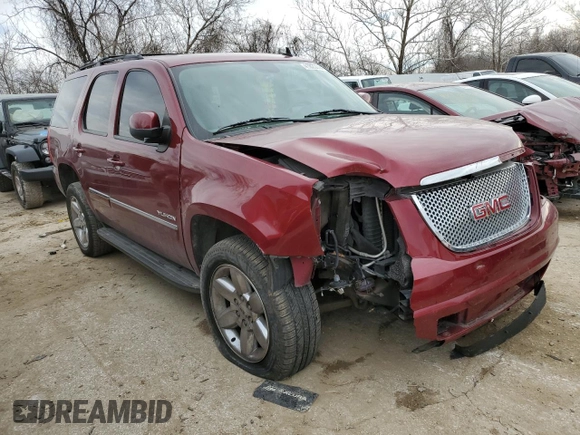 2011 GMC Yukon SLT with VIN 1GKS2CE05BR197666, listed as a Copart auction lot 41823744 with 108,215 mi miles and Salvage Title. Bid and sale history available at carsss.com. Image 4.