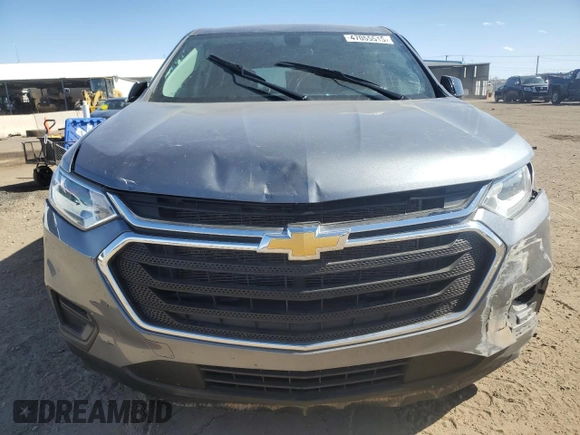 2020 Chevrolet Traverse LS with VIN 1GNERFKW0LJ319985, listed as a Copart auction lot 47055515 with 49,259 mi miles and Salvage title. Bid and sale history available at DreamBid. Image 5.