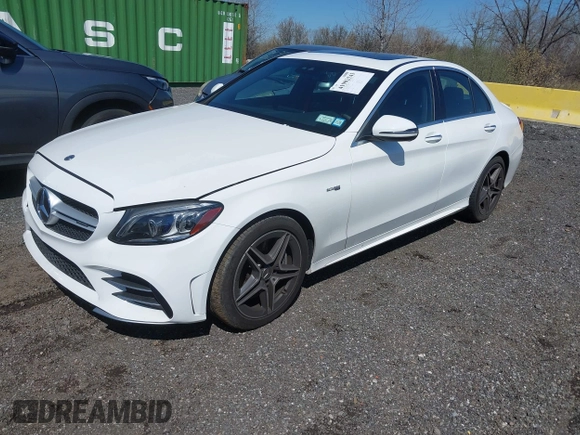 2020 Mercedes-Benz C 43 AMG with VIN W1KWF6EB3LR597270, listed as a IAAI auction lot 41902543 with 37,372 mi miles and . Bid and sale history available at carsss.com. Image 2.