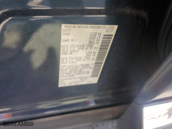 2018 Nissan Murano SL with VIN 5N1AZ2MG7JN109567, listed as a Copart auction lot 50915645 with 192,153 mi miles and Salvage Title. Bid and sale history available at carsss.com. Image 12.
