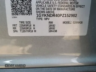 2023 Cadillac XT5 AWD Premium Luxury with VIN 1GYKNDR40PZ152982, listed as a Copart auction lot 69569914 with 24,829 mi miles and Salvage Title. Bid and sale history available at DreamBid. Image 12.