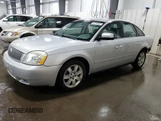 2005 Mercury Montego Luxury z VIN 1MEFM40105G624070, wystawiony jako Copart lot #48746005 z przebiegiem 140 080 mil mil oraz Szkoda całkowita • Salvage title. Historia ofert i sprzedaży dostępna na DreamBid. Obrazek 1.