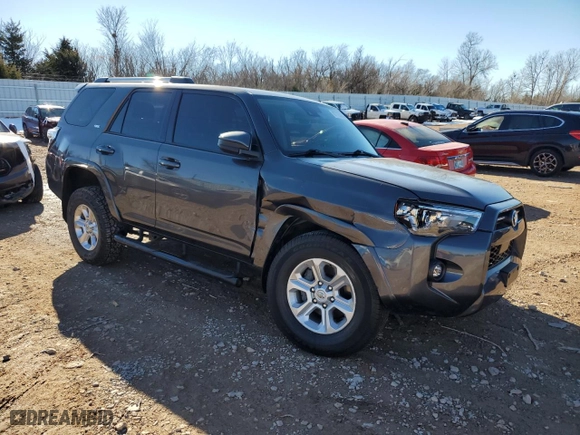 2022 Toyota 4Runner SR5 with VIN JTEEU5JR3N5259849, listed as a Copart auction lot 87725055 with 63,210 mi miles and Salvage Title. Bid and sale history available at carsss.com. Image 4.